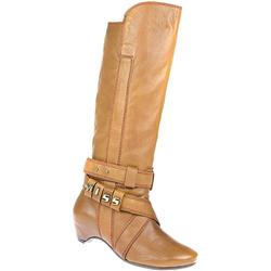 Miss Sixty Female Penny Leather Upper Leather Lining Fashion Boots in Tan