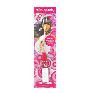 Mini Mobile Lip Gloss Charm - Cherry