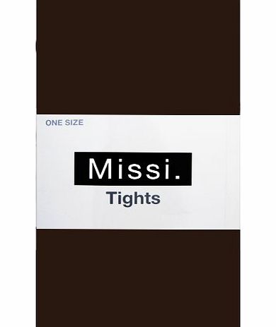 MISSI 40 Denier Opaque Tights (Chocolate Brown)