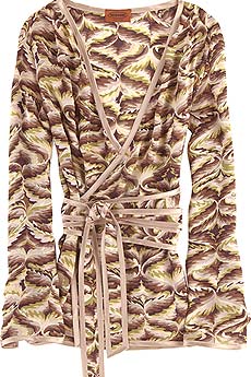 Missoni Silk kimono sleeve wrap top