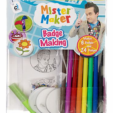Mister Maker Badge Making Mister Maker