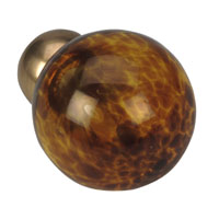 & Match Tortoise Shell effect Glass Ball Finial