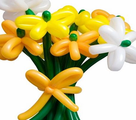 mixed Flower Handheld Balloon Bouquet