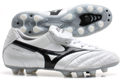 Mizuno Football Boots  Moreila FG Football Boots Pearl Silver/Black