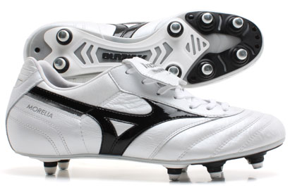 Mizuno Football Boots  Moreila SG Football Boots Pearl Silver/Black