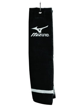 Mizuno Golf Towel Trifold Clip Black
