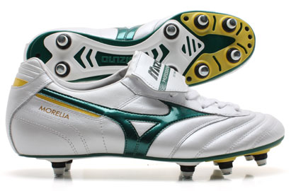 Mizuno Morelia Pro SG Football Boots Pearl / Evergreen