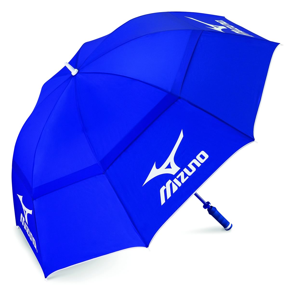 Twin Canopy Golf Umbrella Blue/White