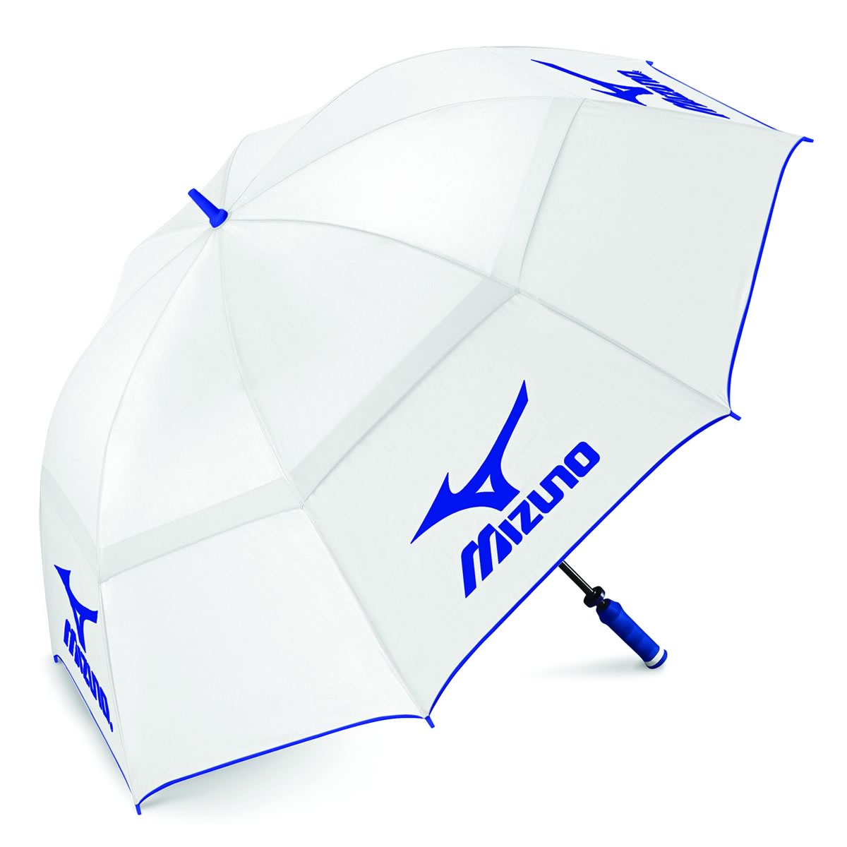 Twin Canopy Golf Umbrella White/Blue