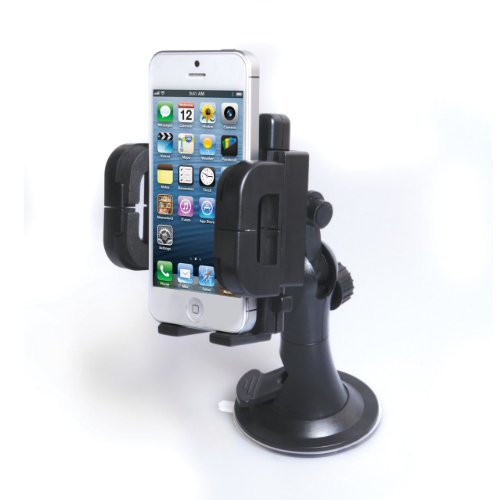 Black In Car Mobile Phone and PDA Holder (Universal Suction) Accessory (by Mobi Lock)