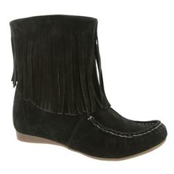 Moda In Pelle Female Africa Black Suede Leather Suede Upper Fabric Lining Fabric Lining Casual in Black