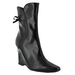 Moda In Pelle Female Alto Black Leather Leather Upper Fabric Lining Fabric Lining in Black