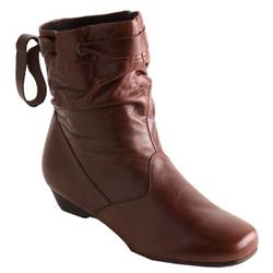 Moda In Pelle Female Bedrock Brown Leather Leather Upper Fabric Lining Fabric Lining Ankle in Brown