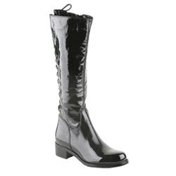 Moda In Pelle Female Henri Black Patent Leather Patent Upper Fabric Lining Fabric Lining Casual in Black