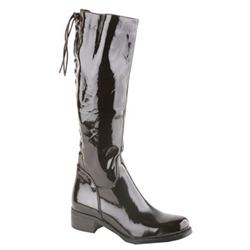 Moda In Pelle Female Henri Brown Patent Leather Patent Upper Fabric Lining Fabric Lining Calf/Knee in Brown
