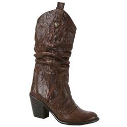 Moda In Pelle Female Lenora Brown Leather Leather Upper Lining Calf/Knee in Brown