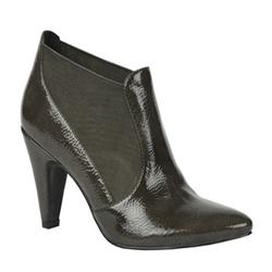 Moda In Pelle Female Madre Grey Patent Leather Patent Upper Leather Lining Leather Lining Ankle Boots in Grey