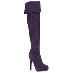 Moda In Pelle Female Voodo Purple Suede in Purple