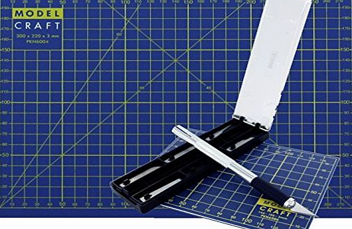 Model Craft Modelcraft A4 Cutting Mat and Craft Tool Set, Multi-Colour
