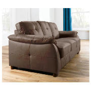 large Leather Sofa, Chocolate