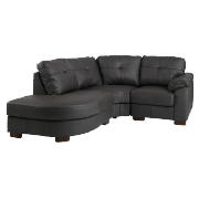 left hand facing leather corner sofa,