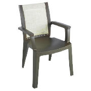 Resin & Textilene Chair, Chocolate