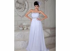 Modern Elegant Stretch satin Chiffon Wedding