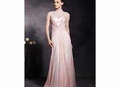 Modern Sleeveless Lace Evening Dresses Pink