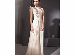 Modern Sloping shoulder Sleeveless Chiffon