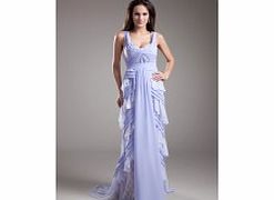 Modern Straps Evening Dresses Formal Evening Lilac