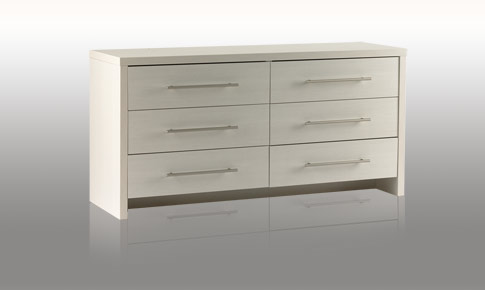 Bedroom Larch 6 Drawer Wide Chest