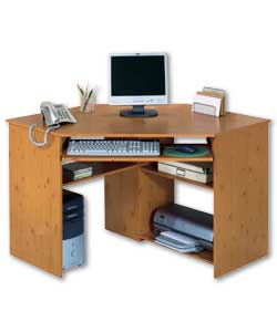 Modular Corner Desk - Pine Effect