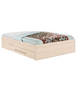 modular Storage Maple Double Bed with Comfort Matt