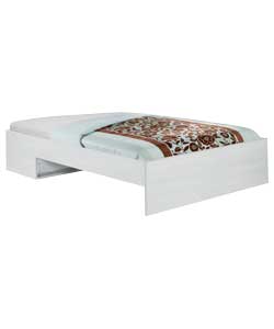 modular White Double Bed with Comfort Matt