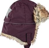 Molo, 1297[^]254548 Kids Natt Trapper Hat - Black Grape