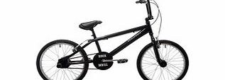 BMX black aluminium bike