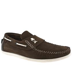Momentum Male Barry Boat Shoe Loafer Nubuck Upper Fashion Trainers in Brown