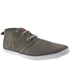 Momentum Male Harry Chukka Suede Upper Fashion Trainers in Grey