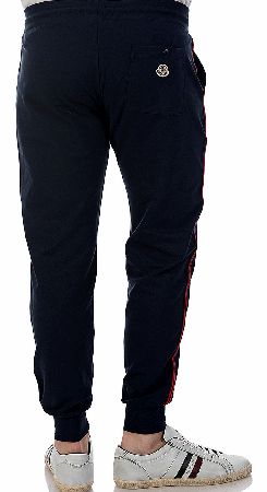 MONCLER Side Stripe Cuffed Joggers Navy