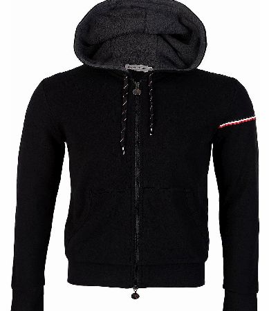 MONCLER Sports Maglia Hooded Top Black