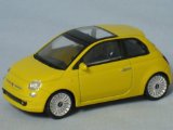 Fiat 500 in Yellow Scale 1:43