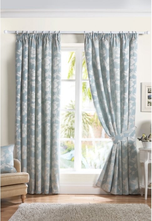 Duck Egg Lined Curtains