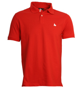 Poppy Red Pique Polo Shirt