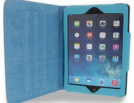 iPad Mini/iPad Mini 2 Retina Smart Cover Flip Case & Stand With Auto Sleep/Wake Feature - Barb Faux Leather Finish (Blue)