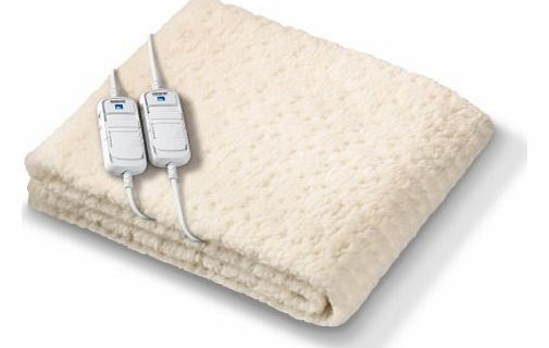 Monogram Komfort Fully Fitted Fleecy Heated Blanket/Mattress Cover - Super King Dual Control 200 x 180cm