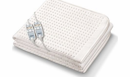 Monogram Luxurious Premium Heated Super King Size Dual Control Mattress Cover with Four Heat Zones