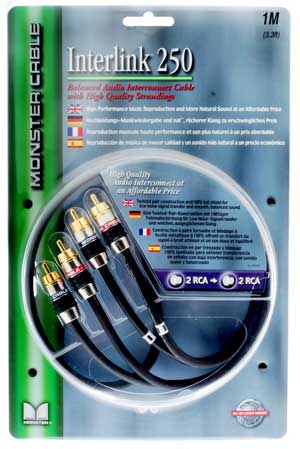 Cable - Interlink 250 2x RCA to 2x RCA (1 Meter) - Ref. 126782 - #CLEARANCE