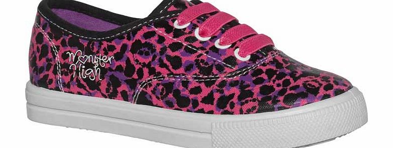 Monster High Girls Purple Canvas Shoes - Size 2