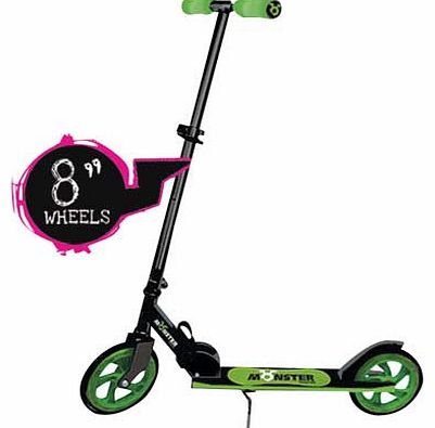 Monster SMX Inline Scooter - Black and Grey