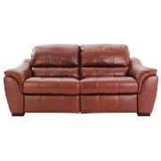 large leather recliner sofa, cognac